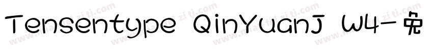 Tensentype QinYuanJ W4字体转换